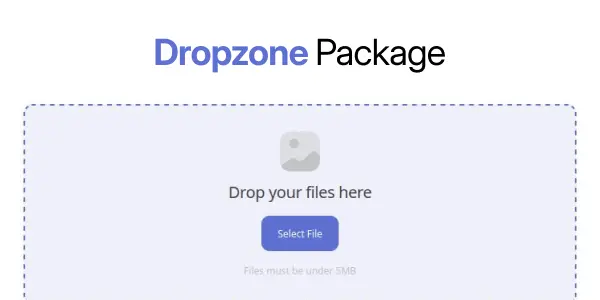 Dropzone Package